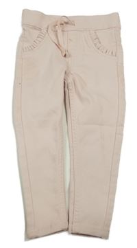 Světlerůžové tregíny s volánky Kiki&Koko