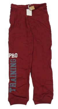 Nové - Vínové tepláky s nápisem Sfera