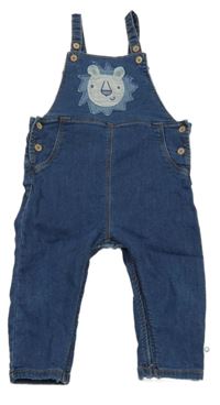 Tmavomodré teplákové laclové rifle s lvem Next