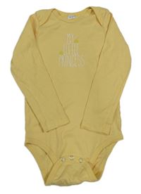 Žluté body s nápisem