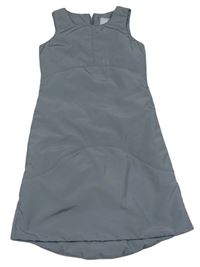 Šedé šusťákové zateplené šaty H&M