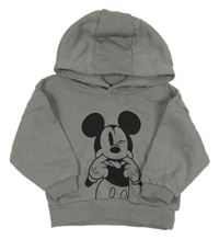 Šedá mikina s Mickeym a kapucí Primark