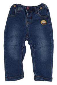 Modré skinny rifle s nášivkou Ergee