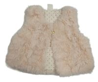 Světlerůžová kožešinová podšitá vesta Helly Hansen