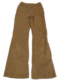 Hnědé flare manšestráky H&M