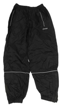 Černé šusťákové nepromokavé kalhoty 
