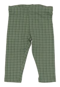 Zelené kostkované legíny C&A