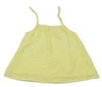 Žlutý vzorovaný lehký top 