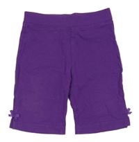 Fialové crop lehké tepláky H&M