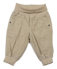 Béžové cuff manšestráky s úpletovým pasem H&M