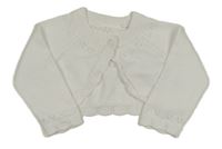 Bílé svetrové vzorované bolerko F&F