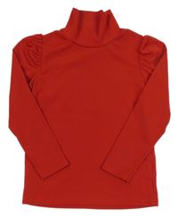 Červený žebrovaný rolák 