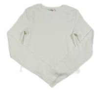 Bílé žebrované crop triko Matalan