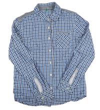 Modro-bílá kostkovaná košile Benetton