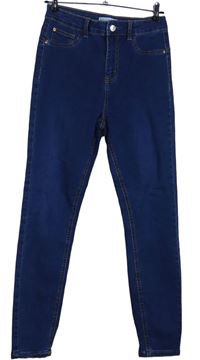 Dámské tmavomodré skinny rifle Primark 
