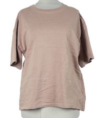 Dámské světlerůžové tričko Pull&Bear 