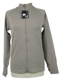 Nové - Dámská světlehnědá sportovní propínací mikina Primark 