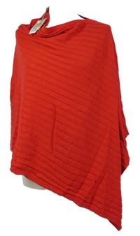 Nové - Dámské černé žebrované svetrové pončo Dunnes 