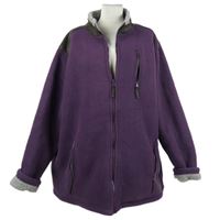 Dámská fialová semišová zateplená bunda Cotton 