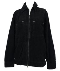 Pánská černá manšestrová overshirt bunda Only&Sons 