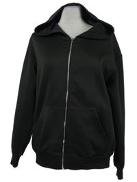 Dámská černá sportovní propínací mikina s kapucí Shein 