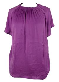 Dámské purpurové saténové tričko Zero 