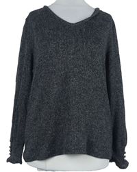Dámský šedý melírovaný svetr George 