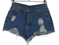 Dámské modré riflové kraťasy s prošoupáním 