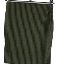 Dámská khaki žebrovaná minisukně MissGuided 