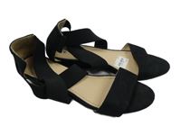Dámské černé semišové páskové sandály H&M vel. 38