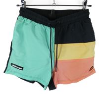 Pánské černo-barevné pruhované sportovní kraťasy Ellesse 