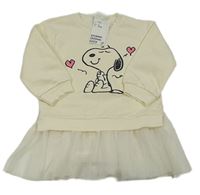Smetanová mikina se Snoopym a tylem H&M