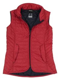 Vínová šusťáková zateplená vesta Fouganza