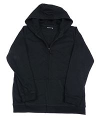 Černá propínací mikina s kapucí Nutmeg