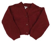 Bordó propínací svetr M&Co.