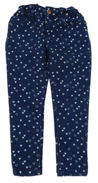 Tmavomodré elastické rifle Denim Co.