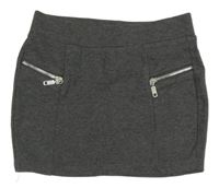 Šedá tepláková sukně CrashOne