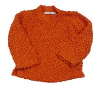 Oranžový 3D vzorovaný svetr M&S