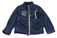 Tmavomodrá šusťáková jarní bunda zn. Geox