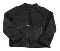 Černá koženková bunda Primark