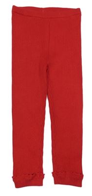 Červené žebrované kamaše George