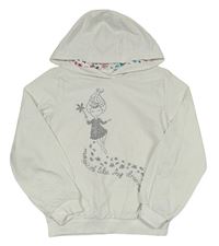 Bílá mikina s vílou a kapucí S. Oliver