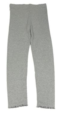 Šedé žebrované legíny George