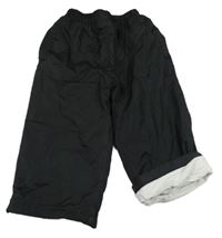 Černé šusťákové podšité kalhoty Fila