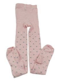 Světlerůžové punčocháče se srdíčky H&M