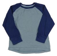 Světle-tmavomodré triko Next