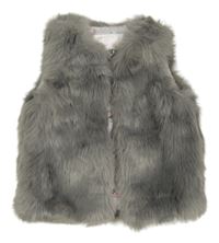 Šedá kožešinová podšitá vesta F&F