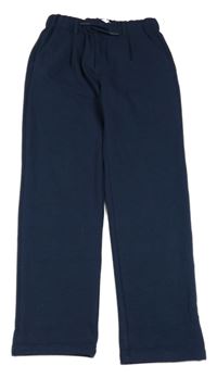 Tmavomodré teplákové chino kalhoty Zara