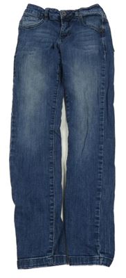 Tmavomodré skinny rifle 