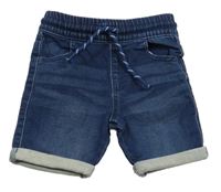 Tmavomodré teplkákovo/riflové kraťasy Fishbone